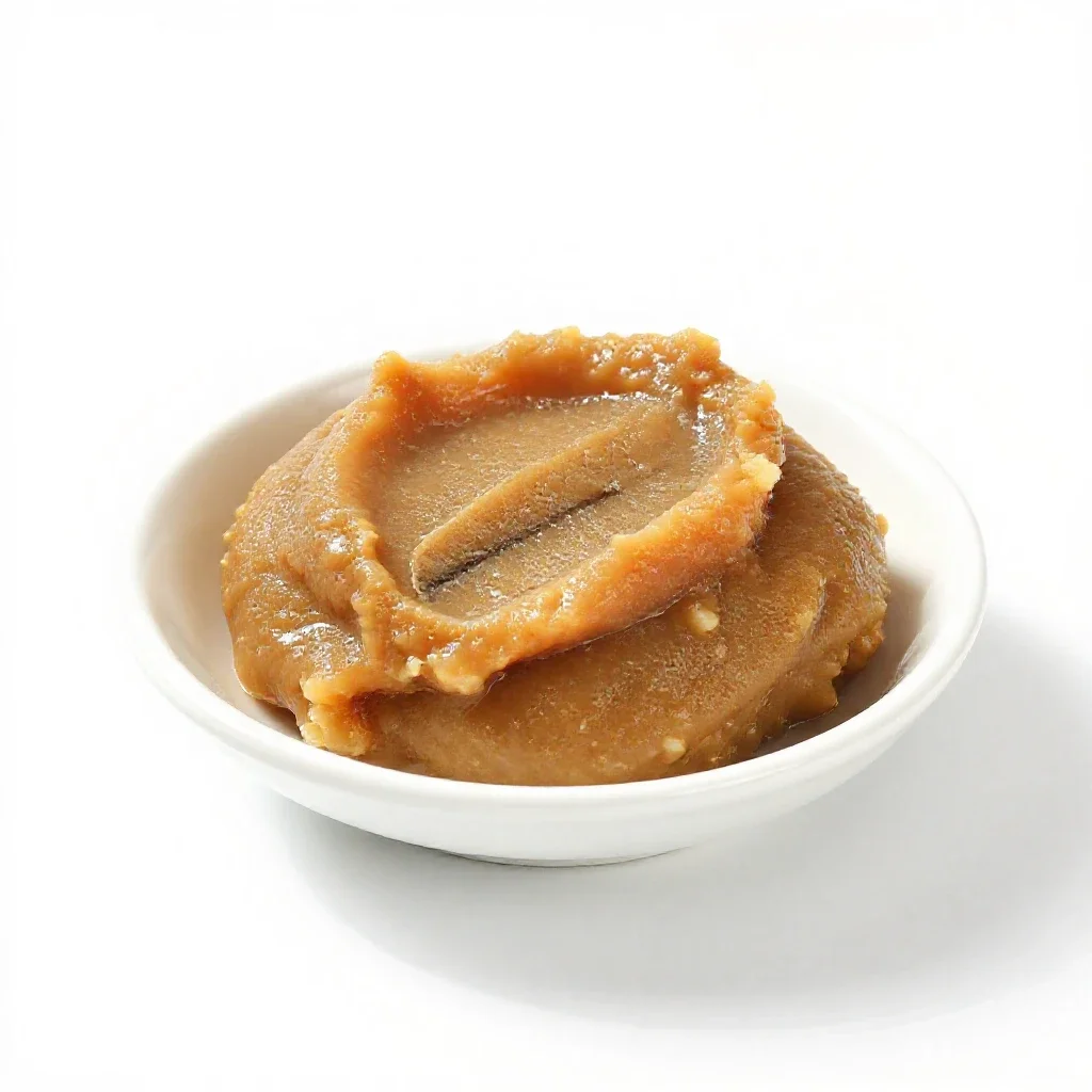 Anchovy paste isolated on a white background