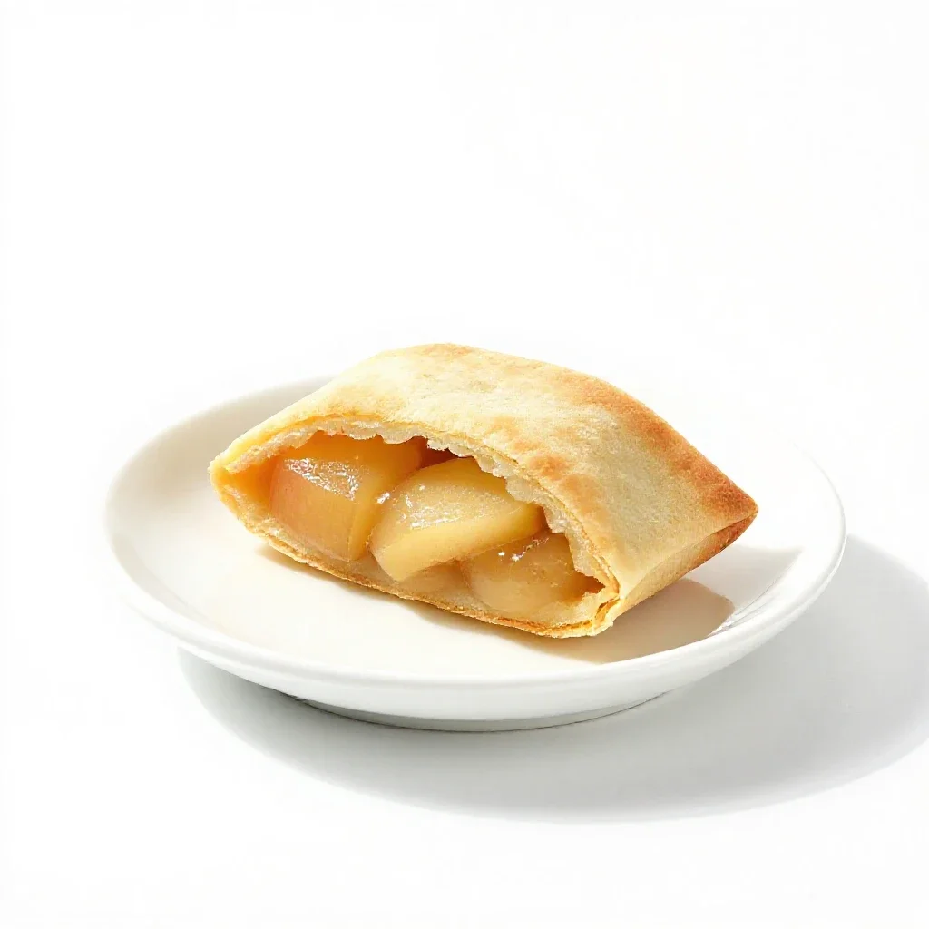 Apple turnover isolated on a white background