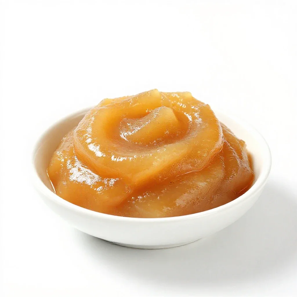 Applesauce isolated on a white background