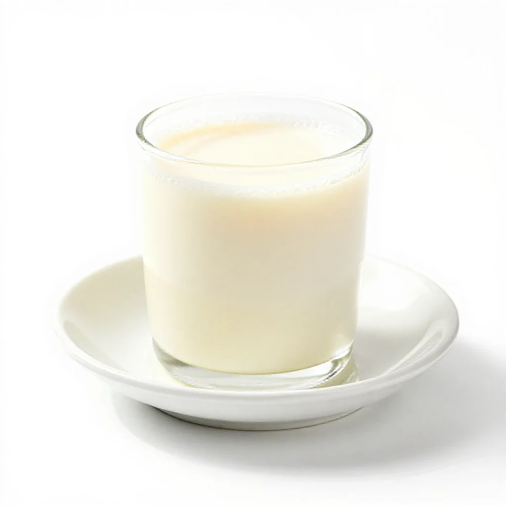 Egg cream isolated on a white background