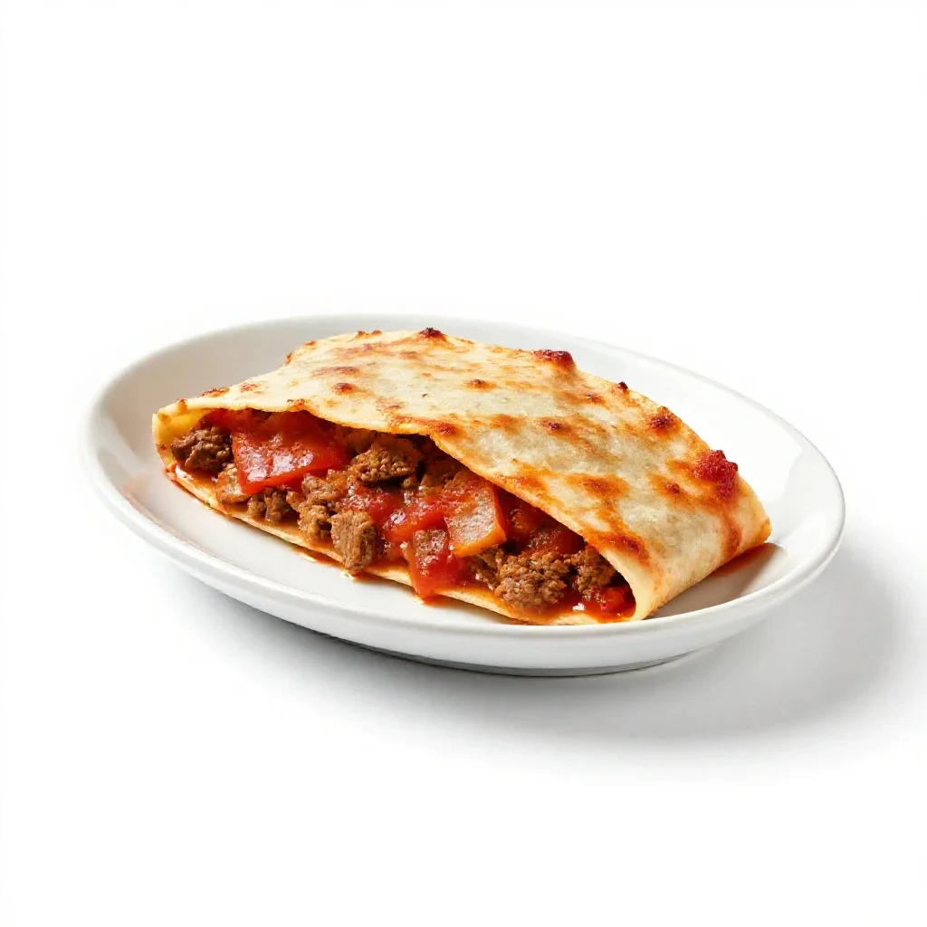 Enchilada isolated on a white background