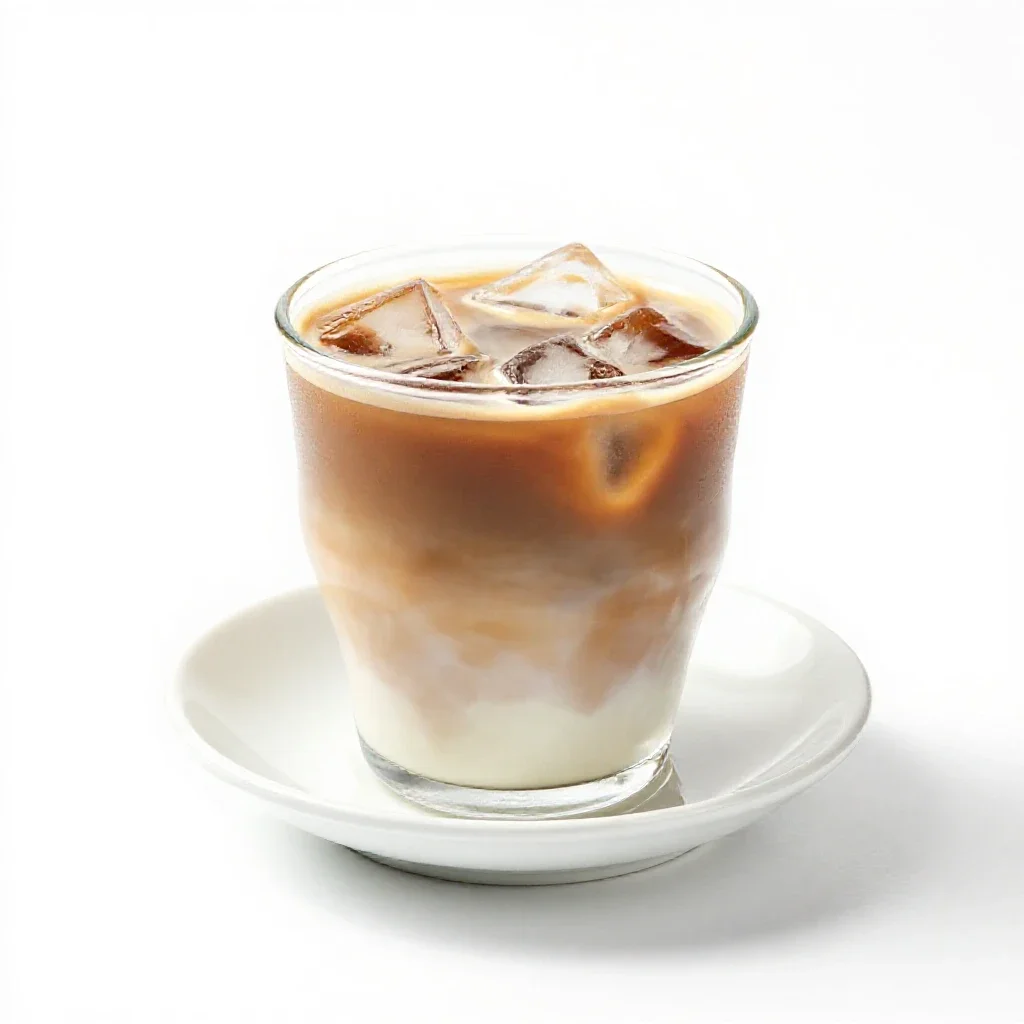 Iced coffee isolated on a white background