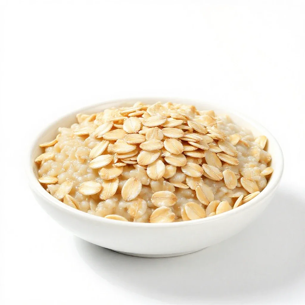 Oatmeal isolated on a white background