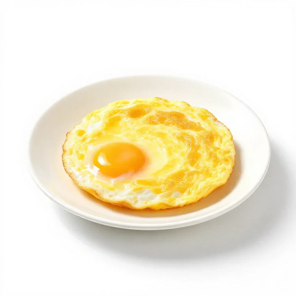 Omelet isolated on a white background