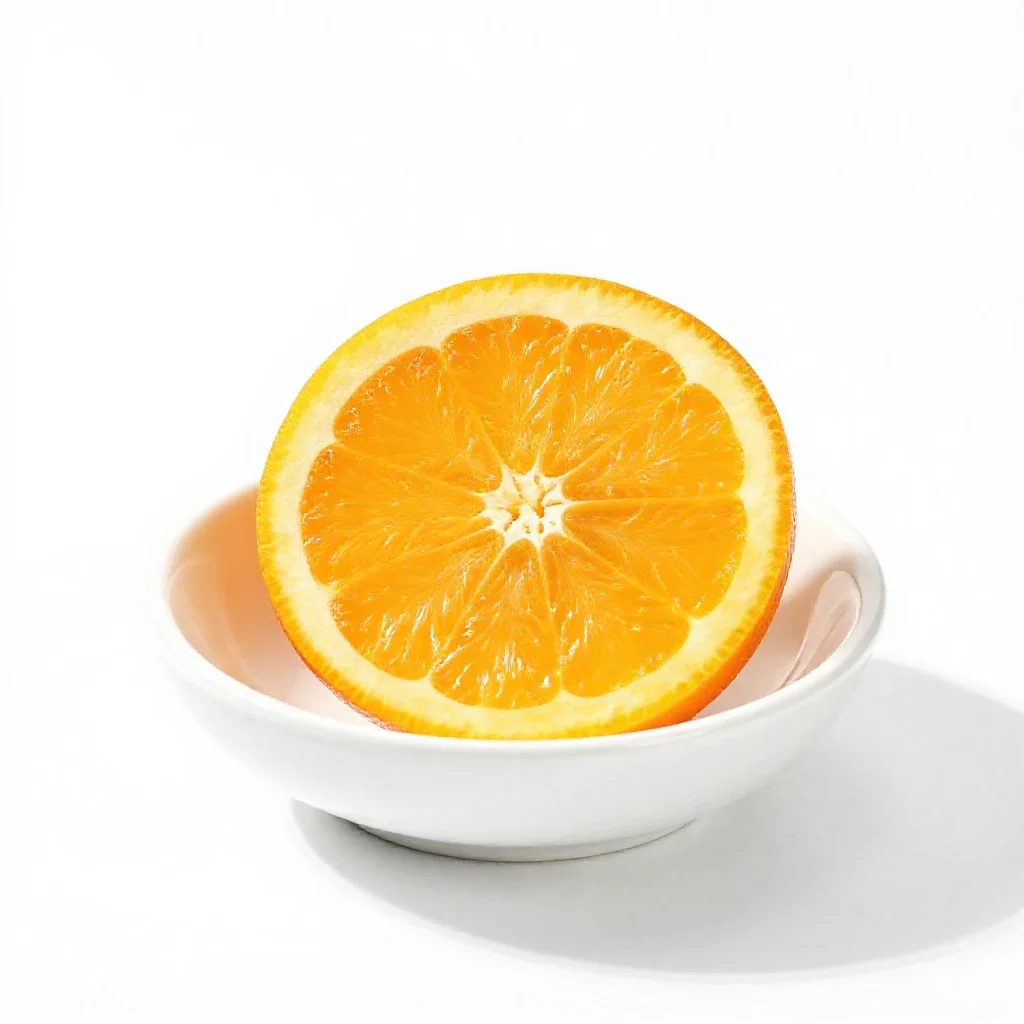 Orange liqueur isolated on a white background