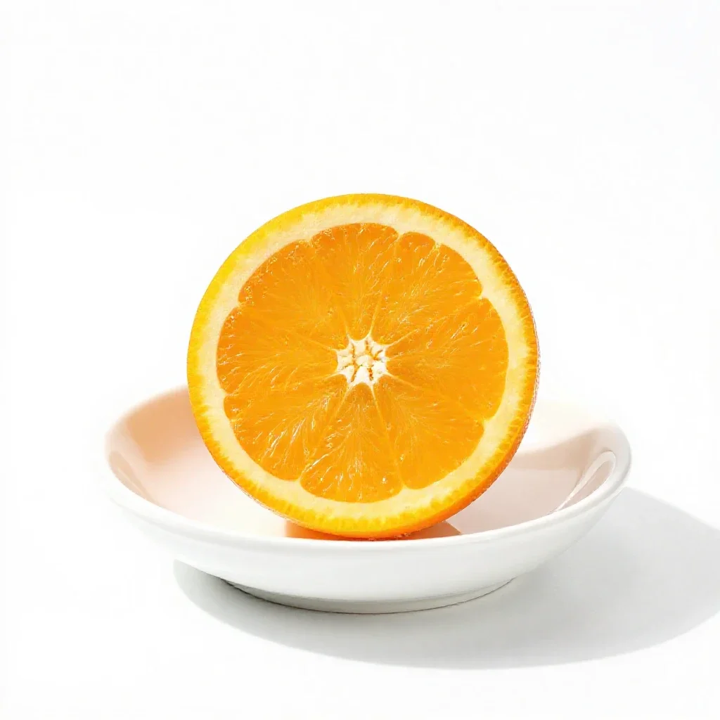 Orange soda isolated on a white background