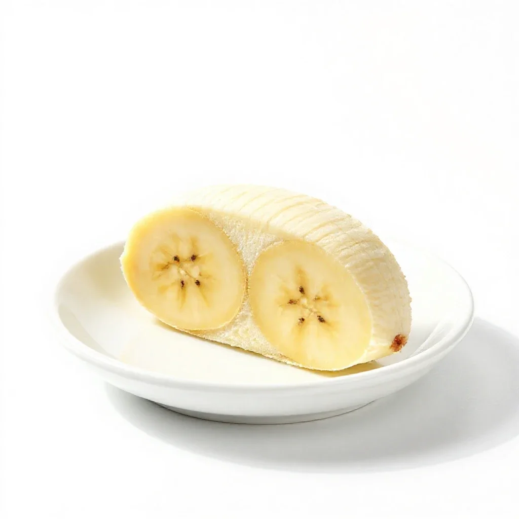 Banana split isolated on a white background