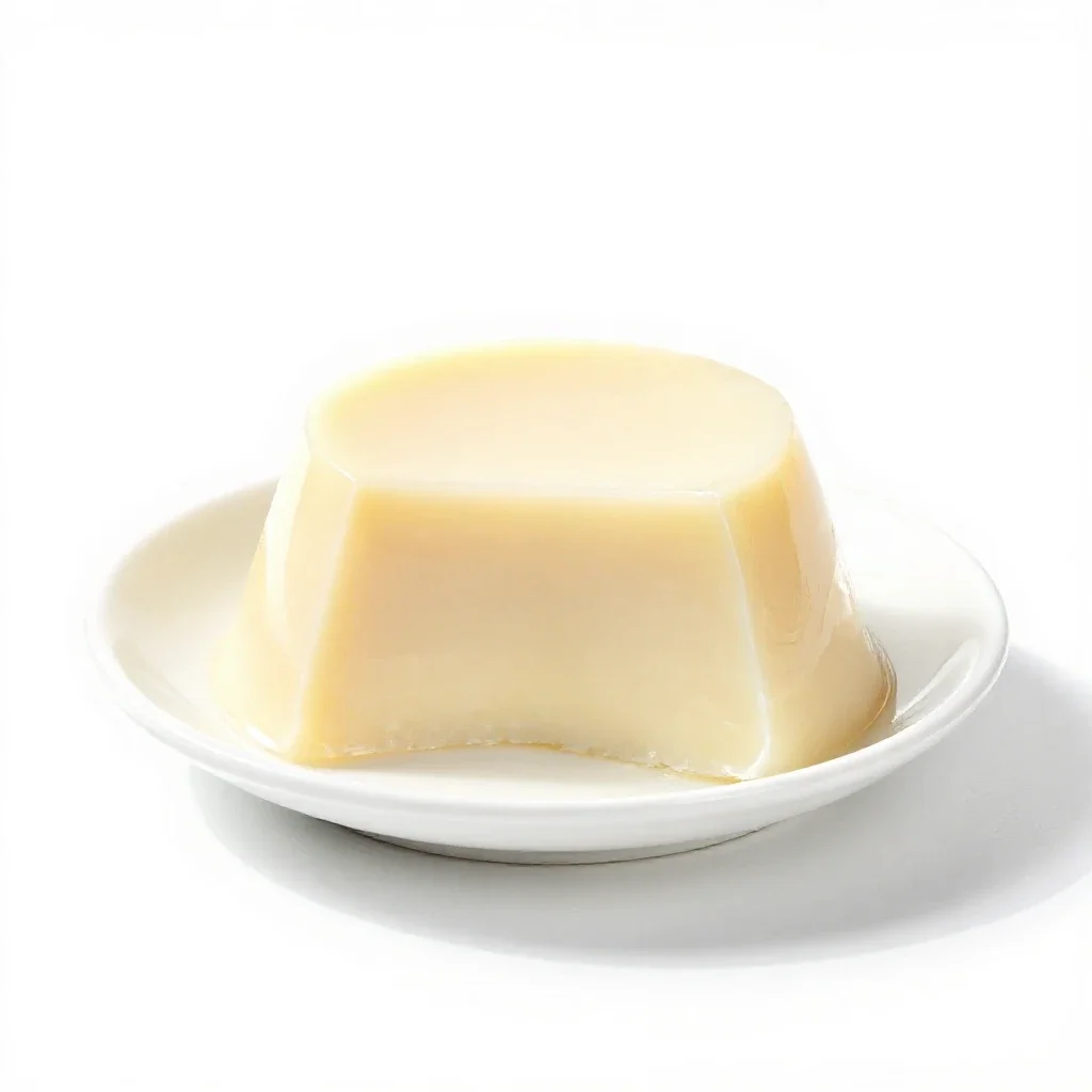Blancmange isolated on a white background