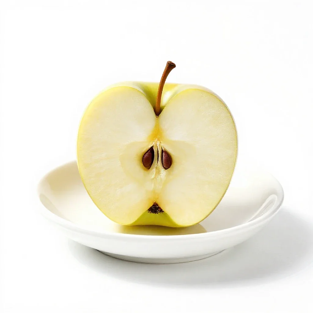 Candied apple isolated on a white background