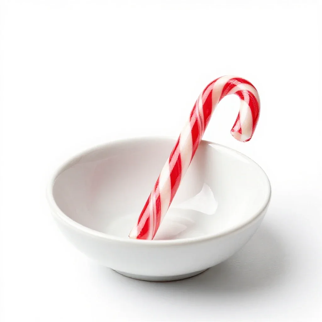 Candy cane isolated on a white background