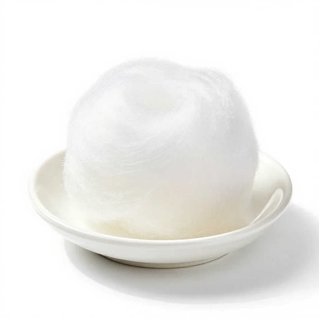Cotton candy isolated on a white background