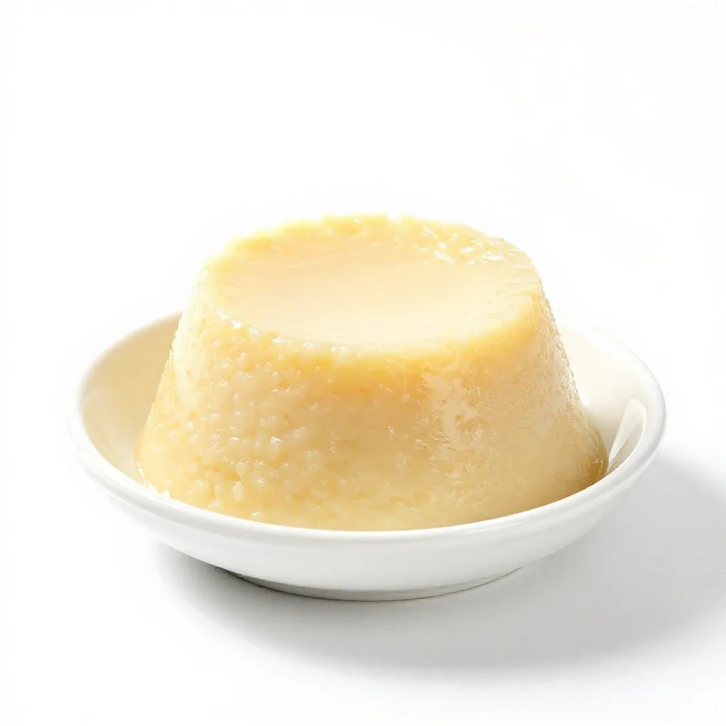 Flummery isolated on a white background