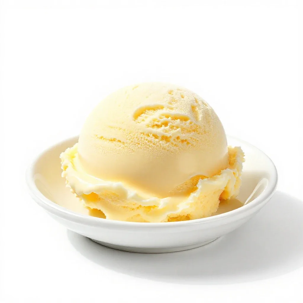 Frozen custard isolated on a white background