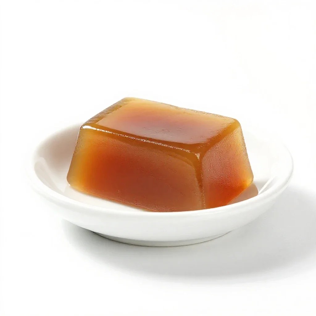 Molasses taffy isolated on a white background