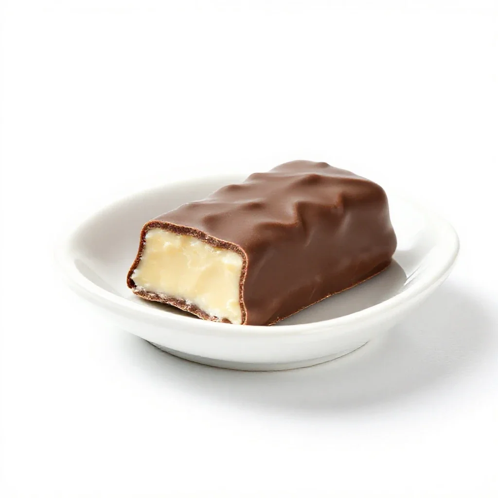 Nougat bar isolated on a white background