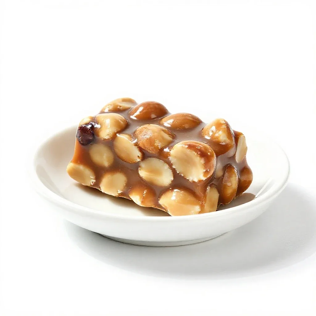 Nougat isolated on a white background