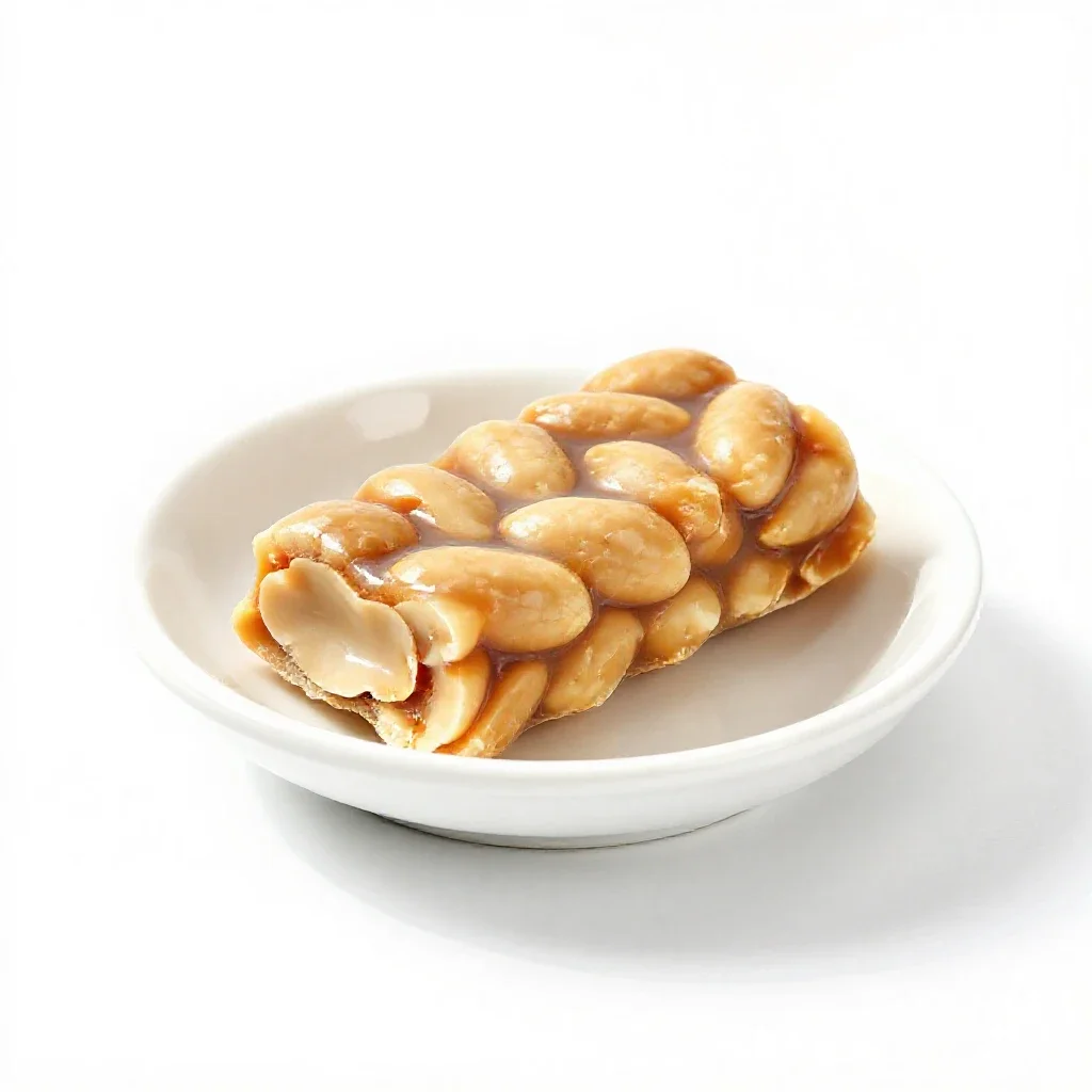 Peanut bar isolated on a white background