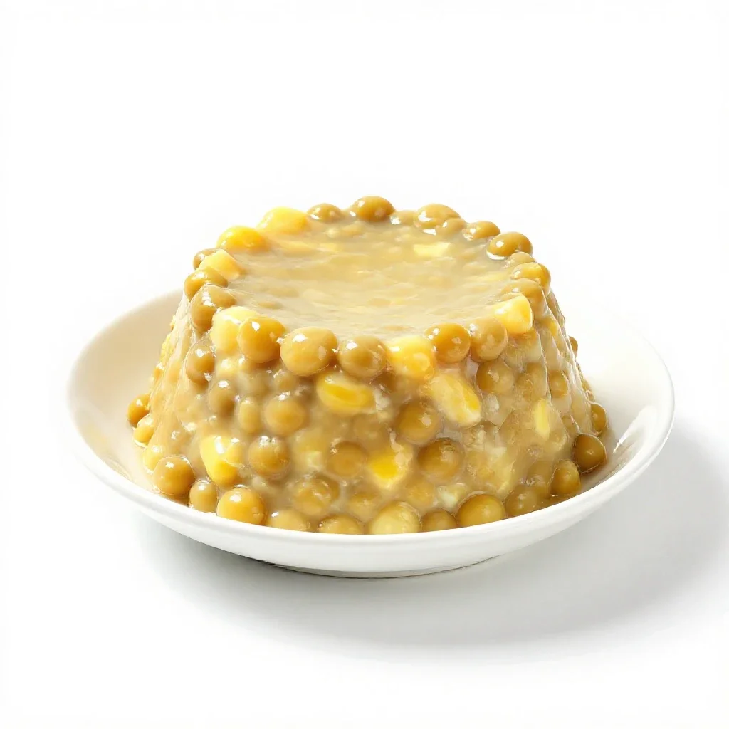 Pease pudding isolated on a white background