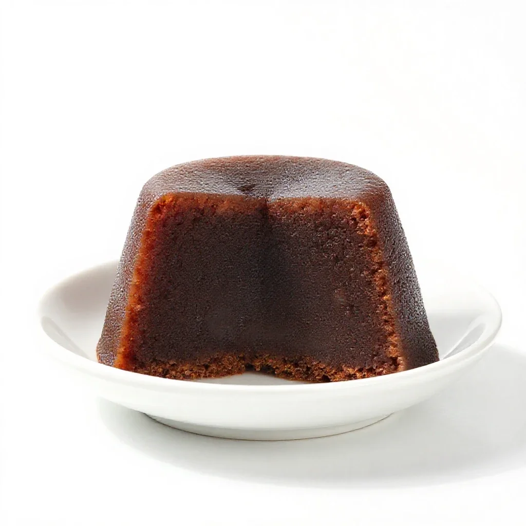 Plum pudding isolated on a white background