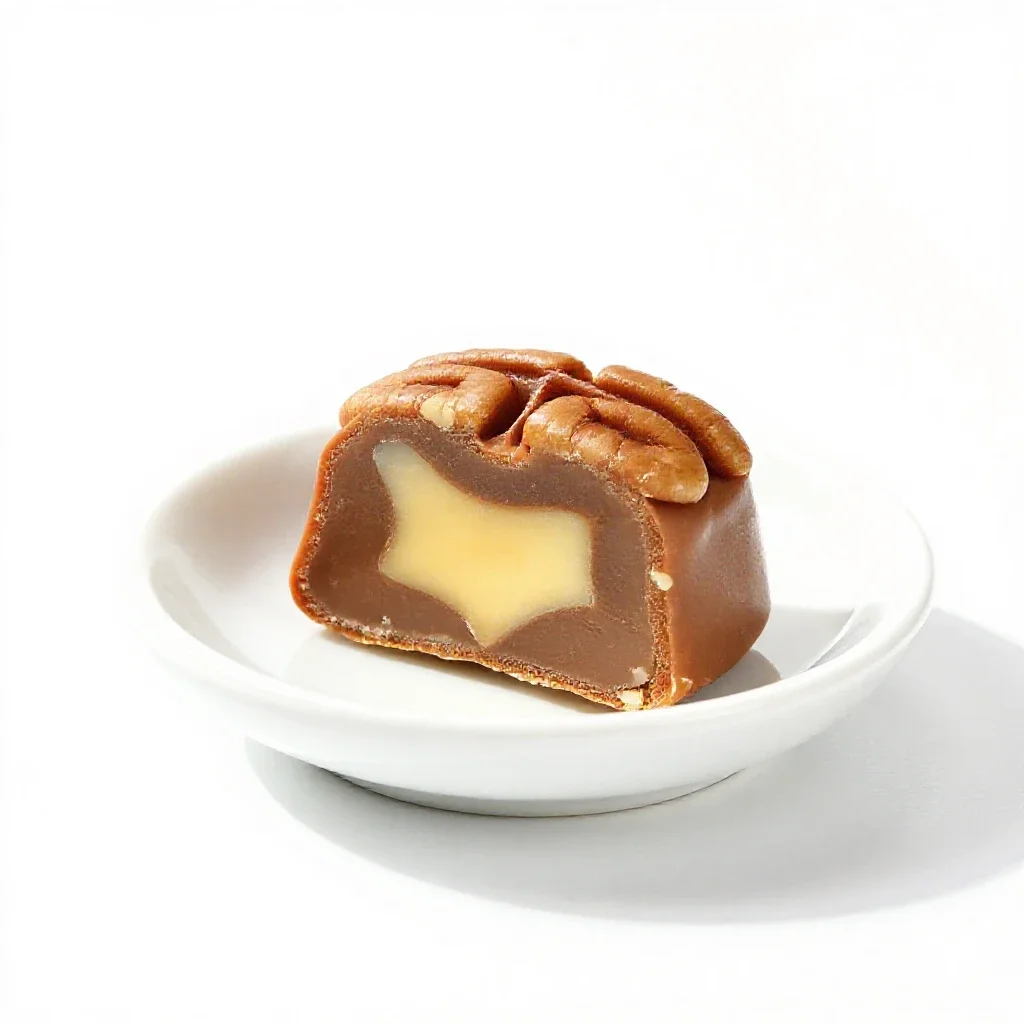 Praline isolated on a white background
