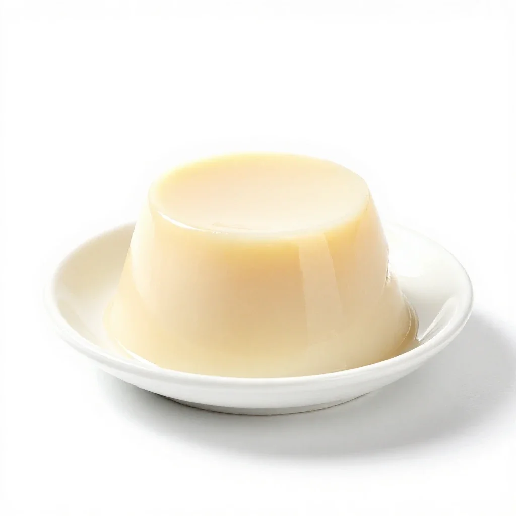 Pudding isolated on a white background