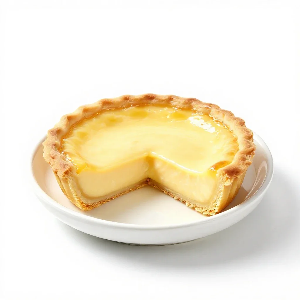 Quiche isolated on a white background