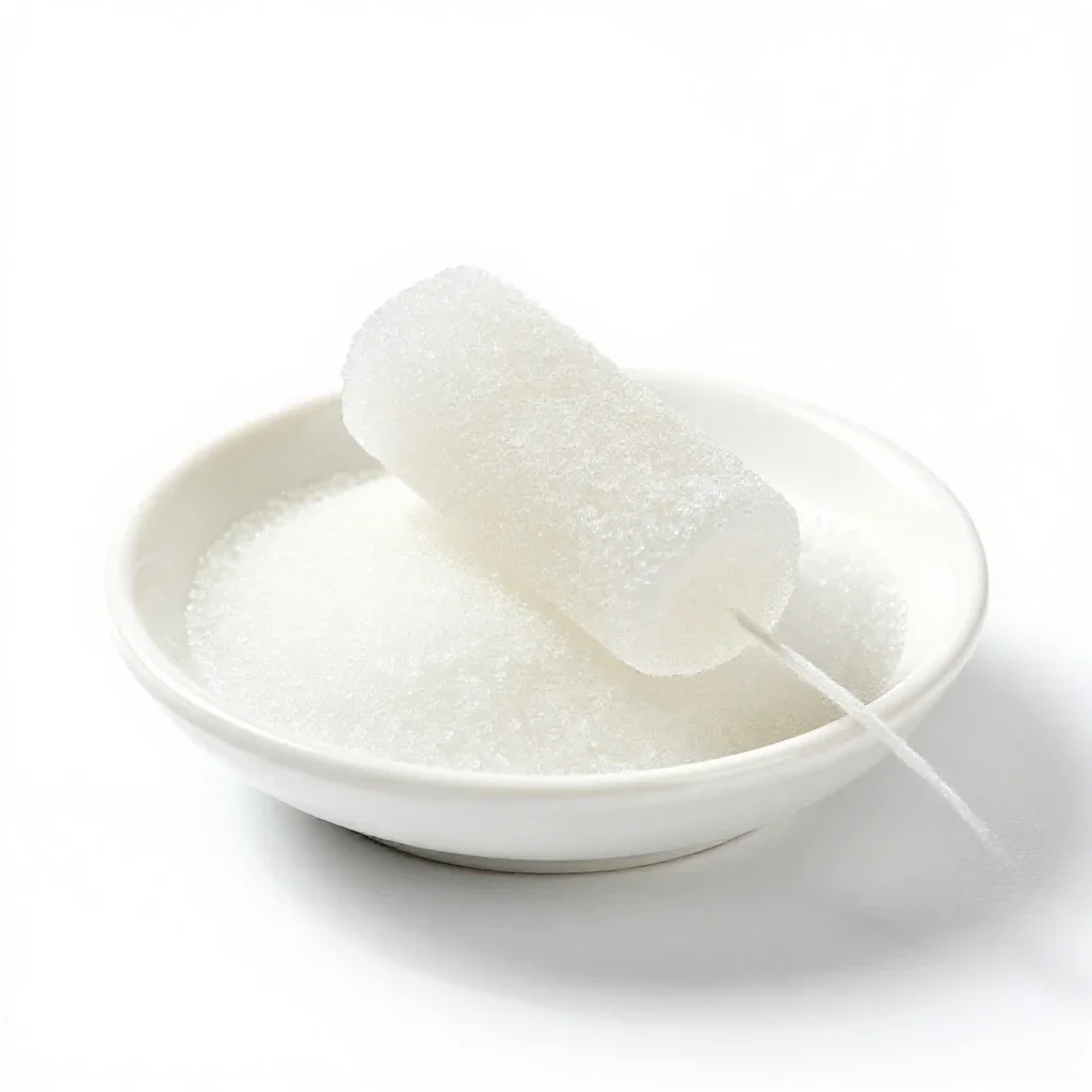 Rock candy isolated on a white background