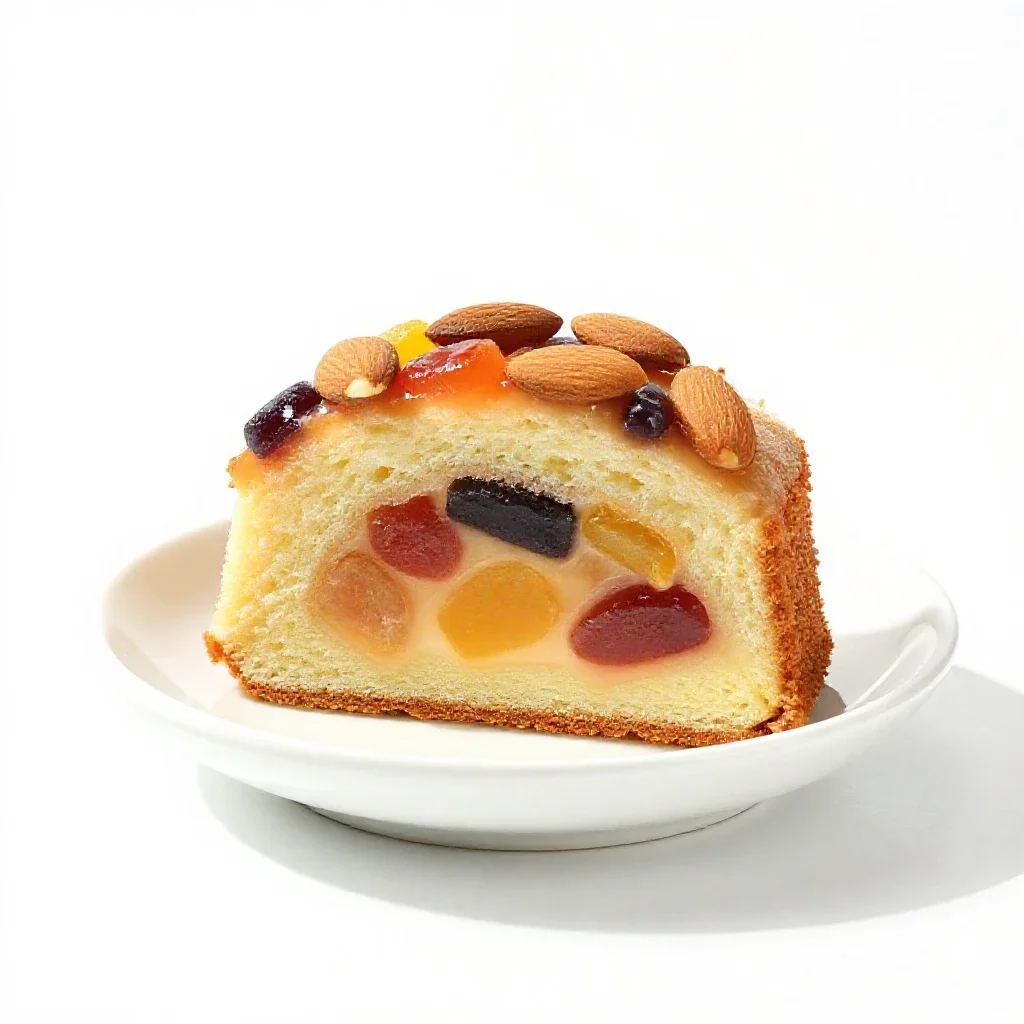 Tipsy cake isolated on a white background