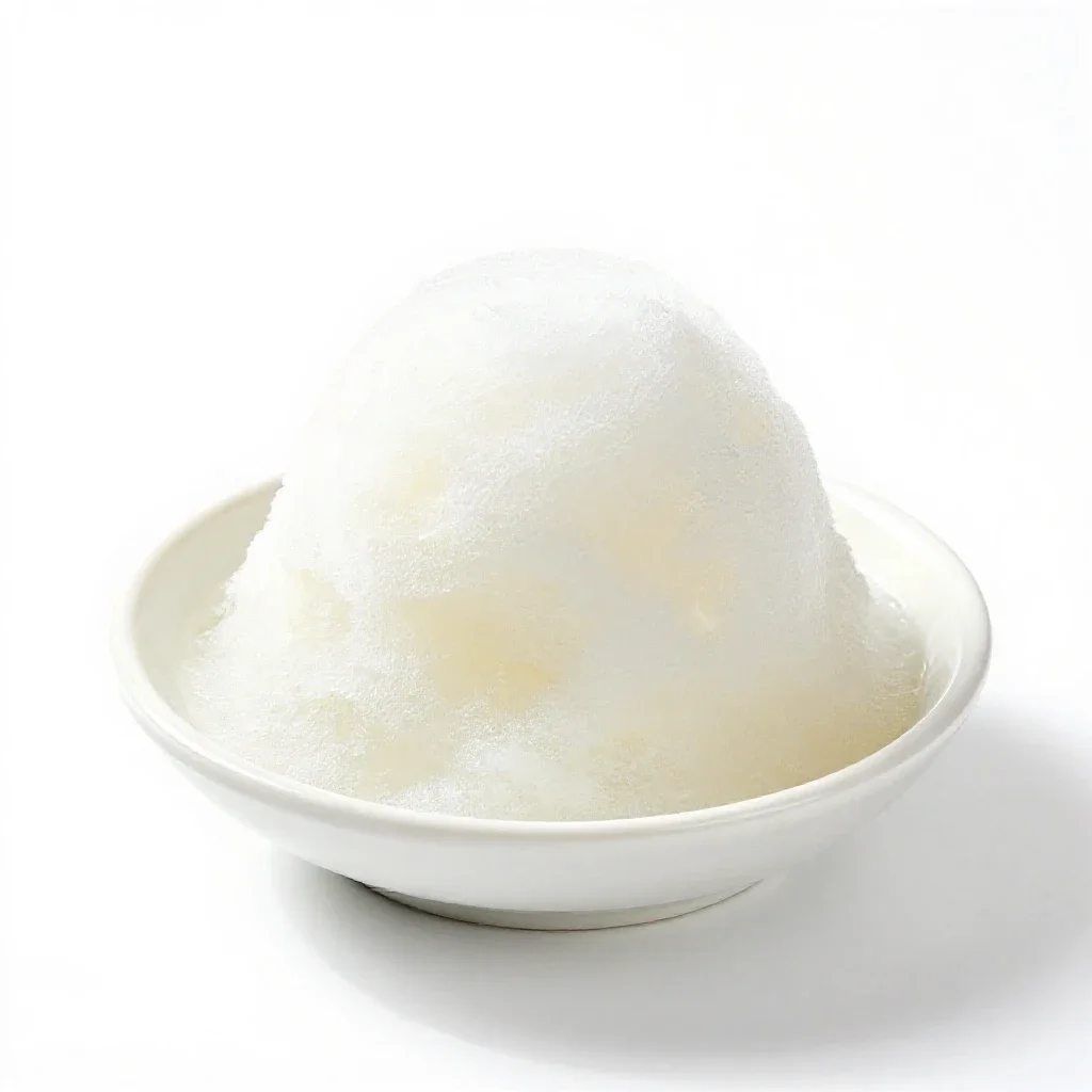Water ice isolated on a white background