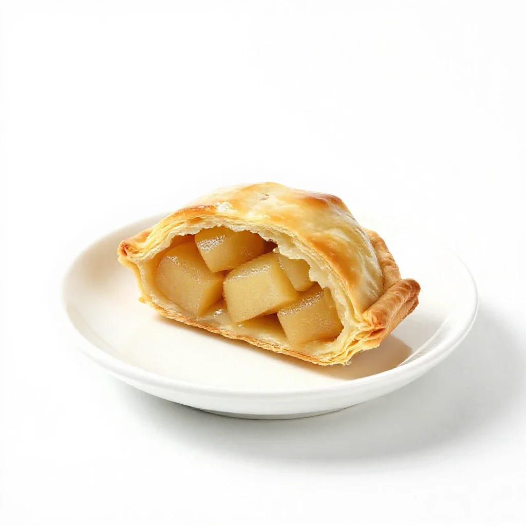 Apple dumpling isolated on a white background