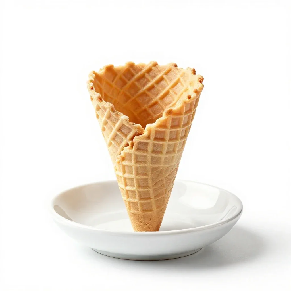 Ice-cream cone isolated on a white background