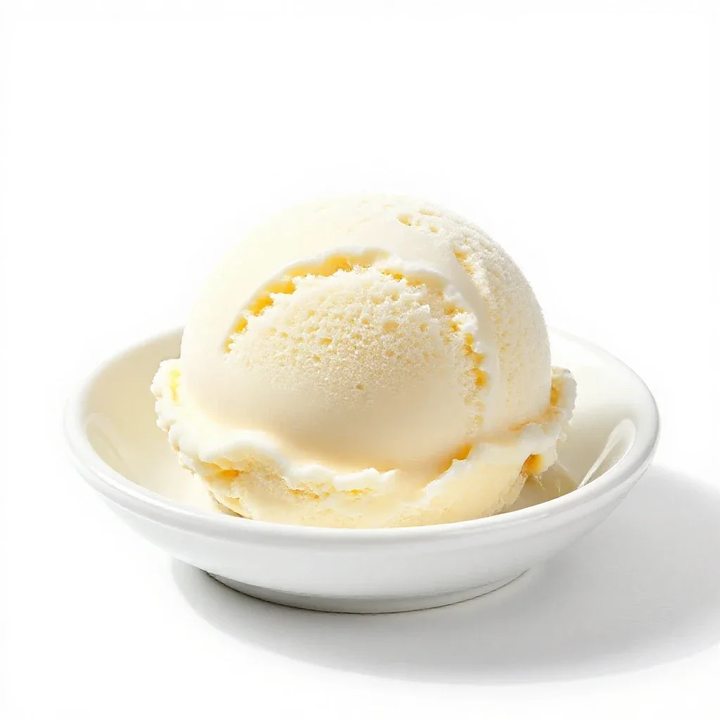Ice cream isolated on a white background