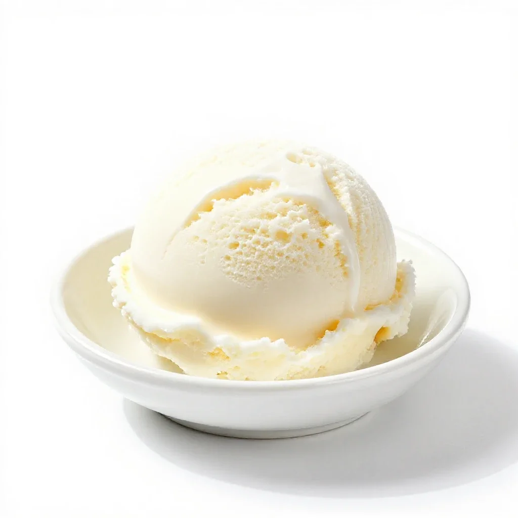Ice milk isolated on a white background