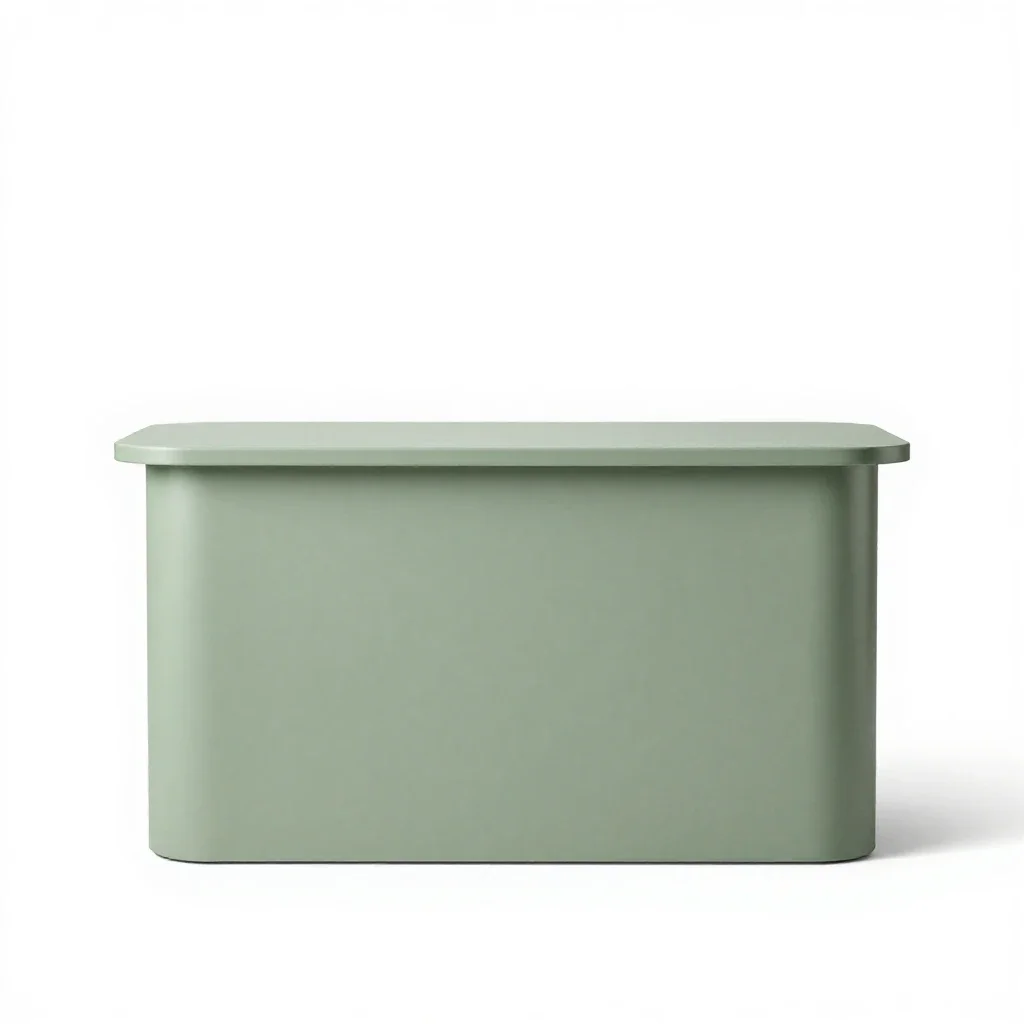 Reception desk isolated on a white background
