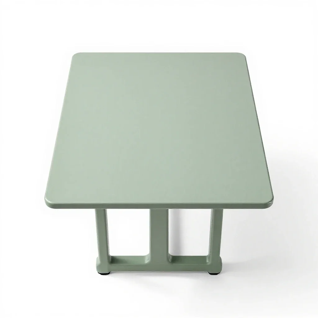 Refectory table isolated on a white background