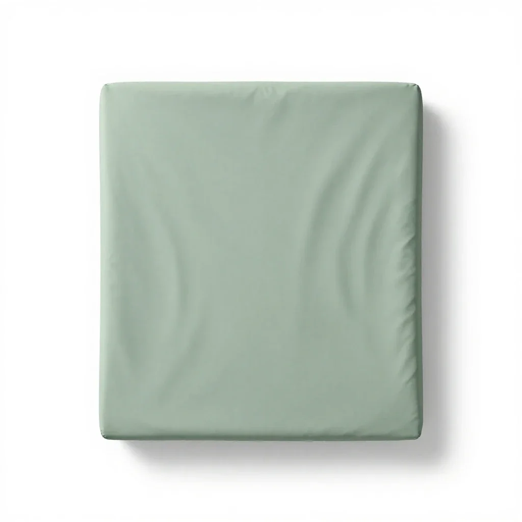 Single bed isolated on a white background