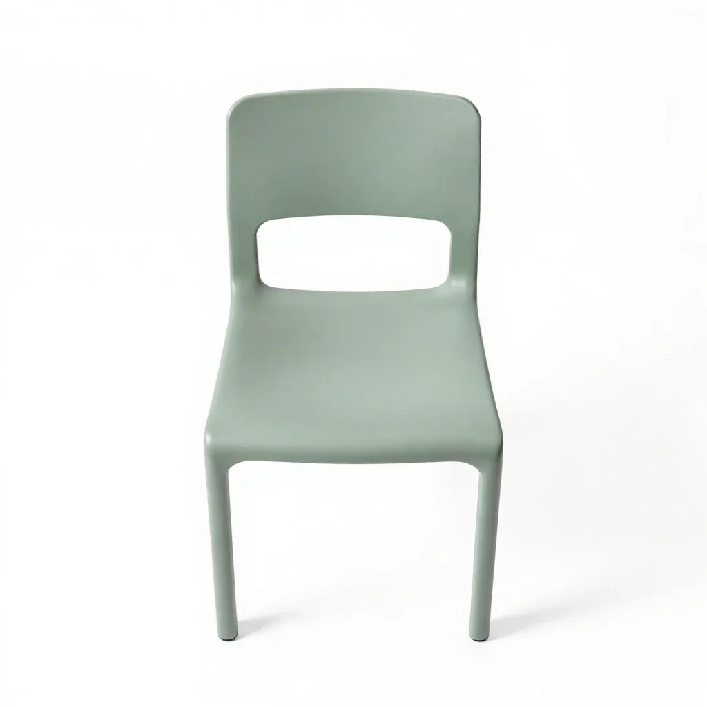Straight chair isolated on a white background