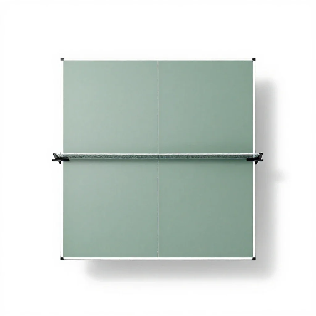 Table-tennis table isolated on a white background