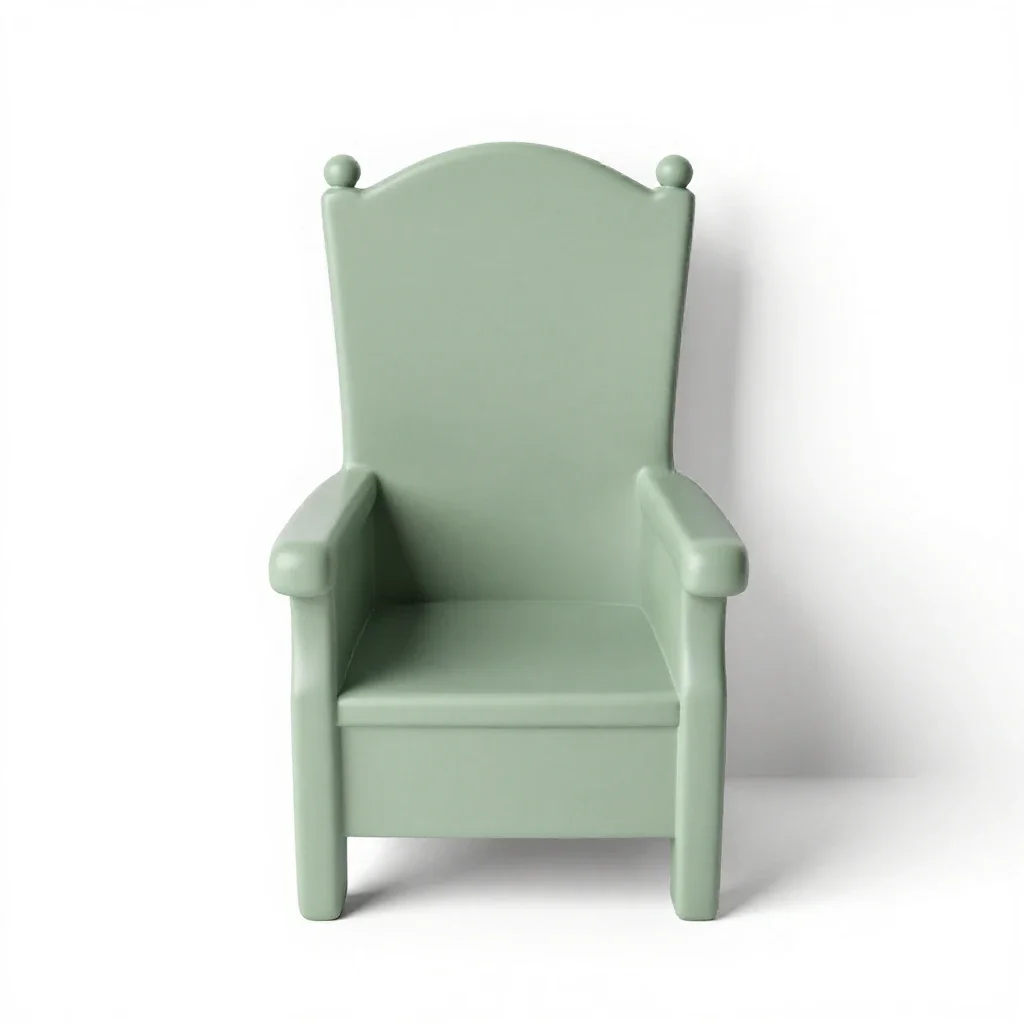 Throne isolated on a white background
