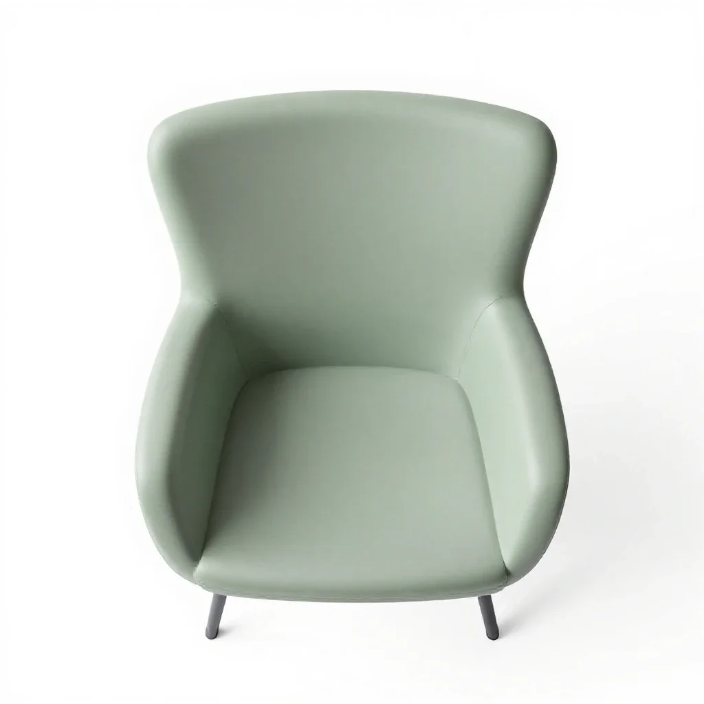 Wing chair isolated on a white background