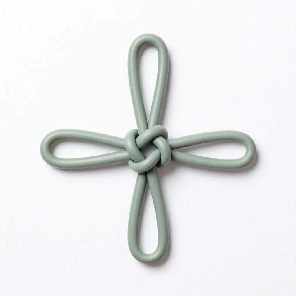 Bowline isolated on a white background