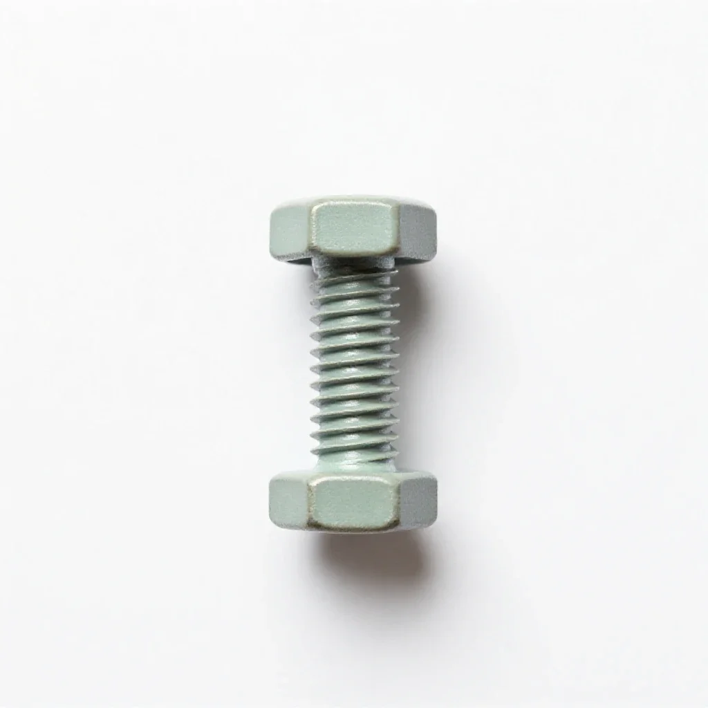 Carriage bolt isolated on a white background