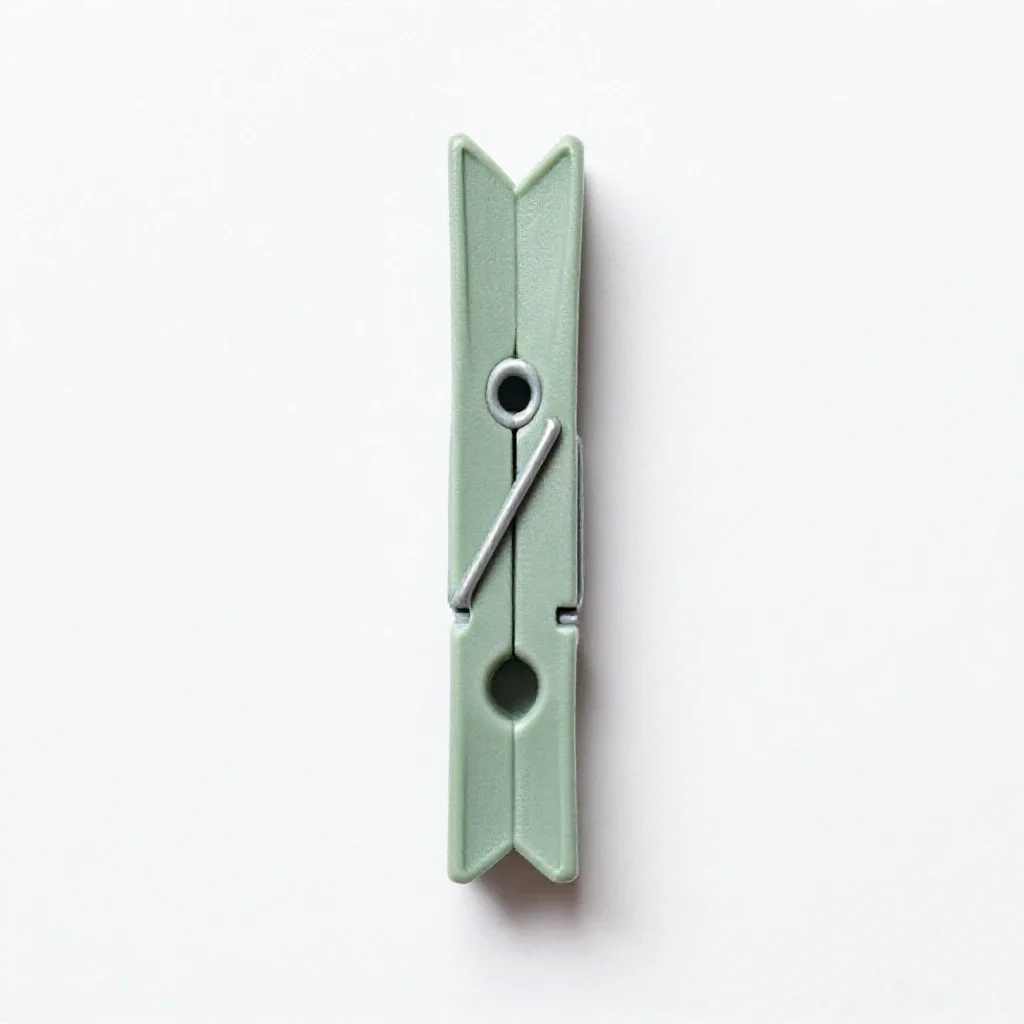 Clothespin isolated on a white background