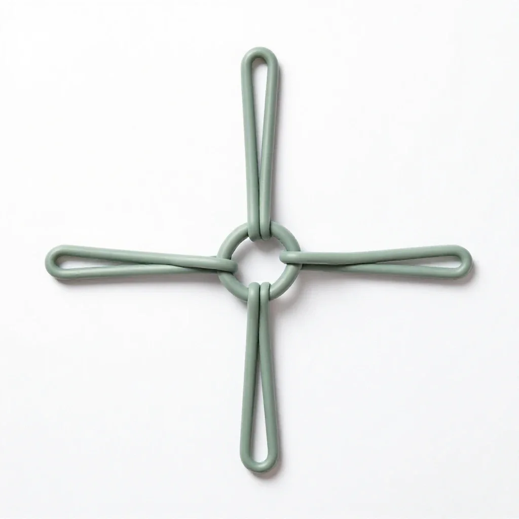 Clove hitch isolated on a white background