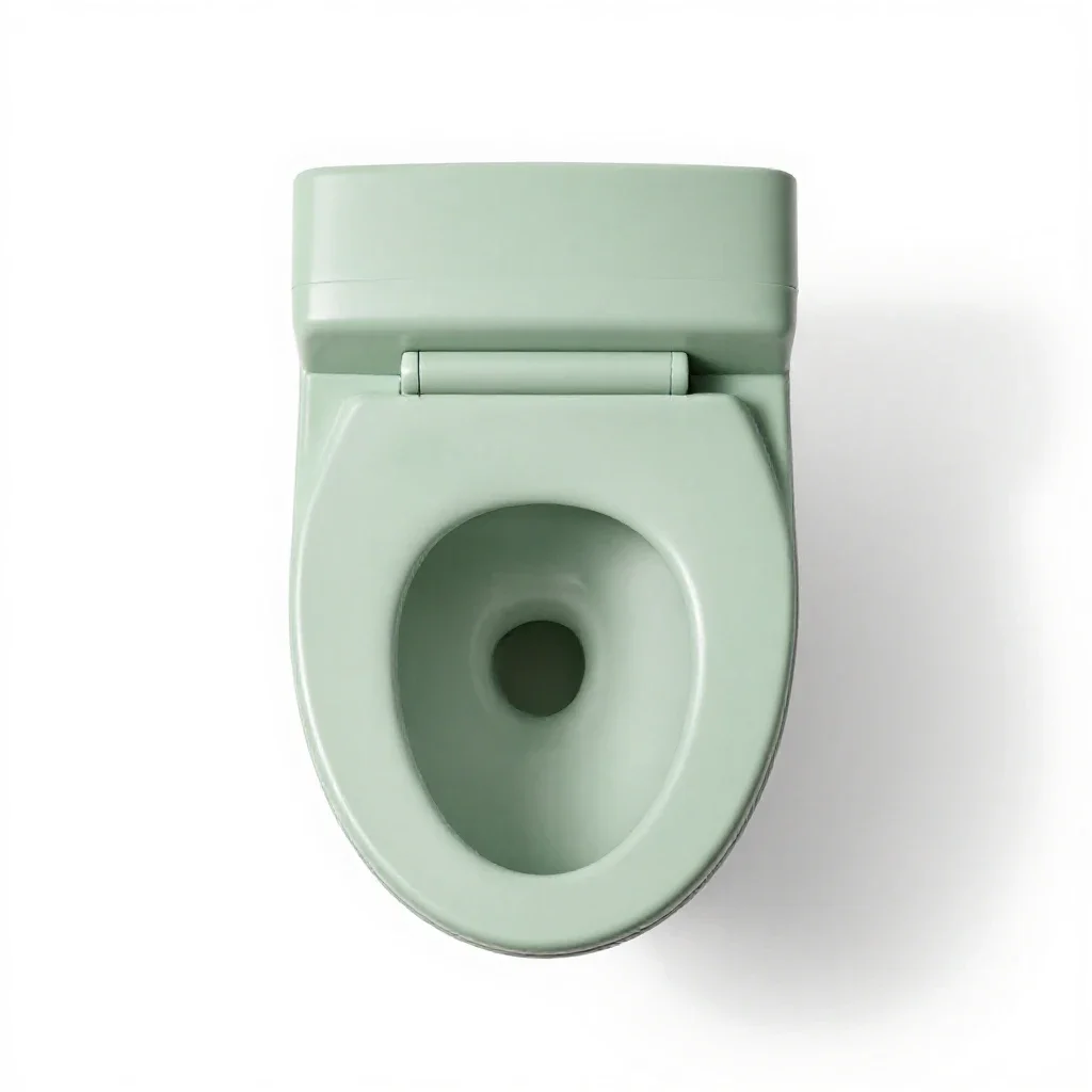 Flush toilet isolated on a white background