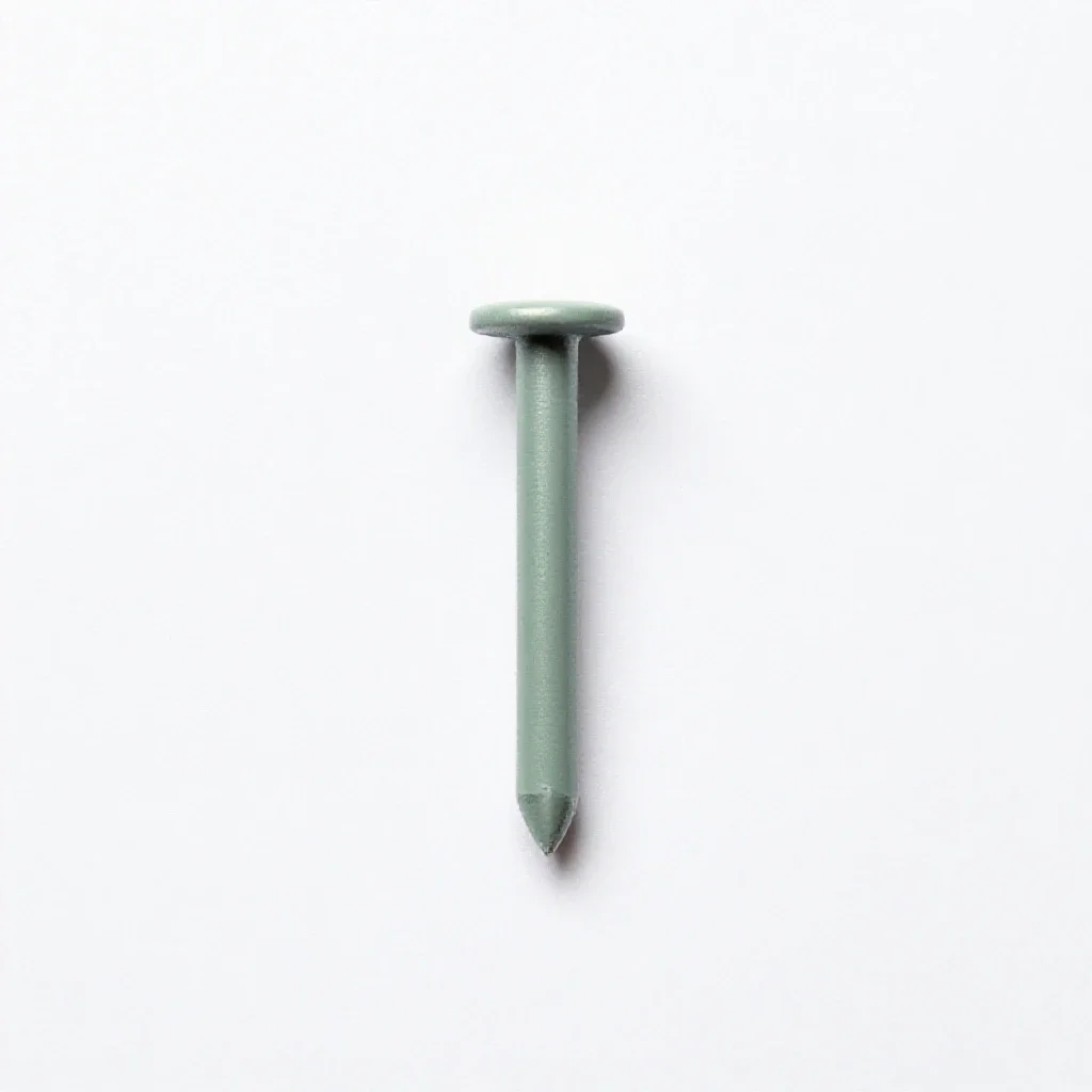 Fourpenny nail isolated on a white background