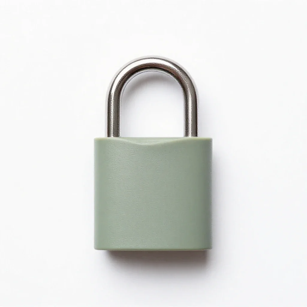 Lever lock isolated on a white background