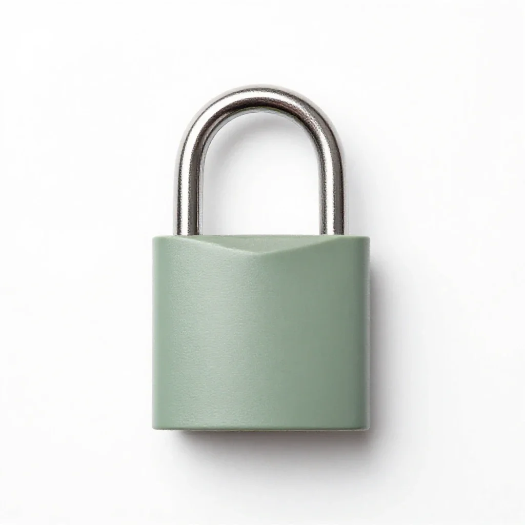 Lock isolated on a white background