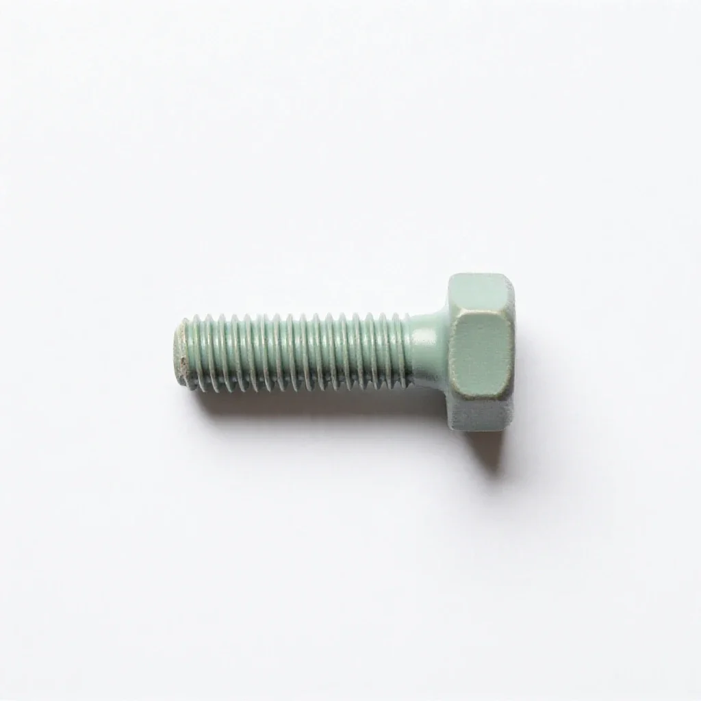 Machine bolt isolated on a white background