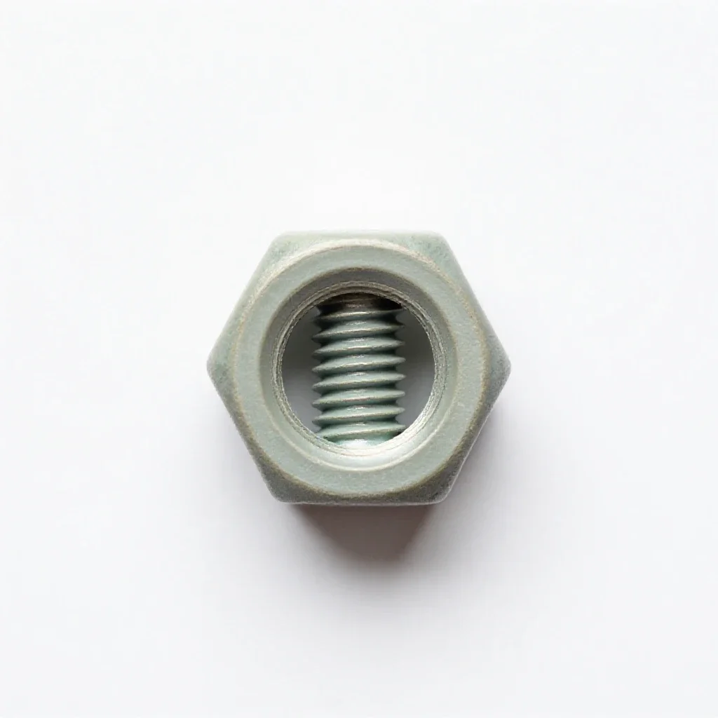 Nut and bolt isolated on a white background